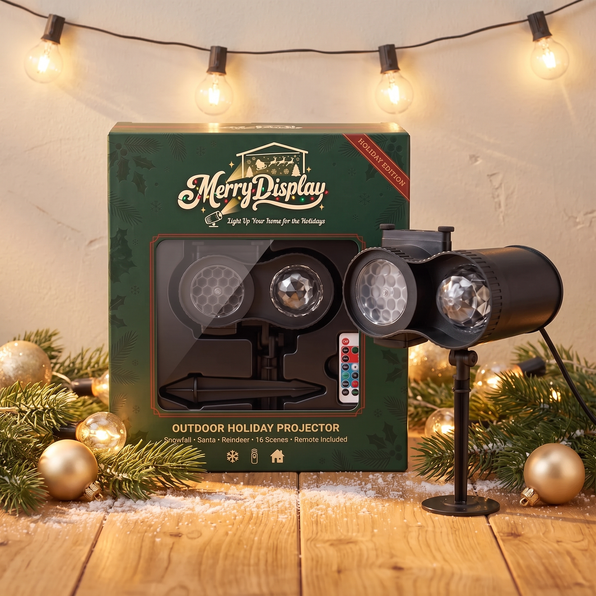 MerryDisplay Christmas Projector